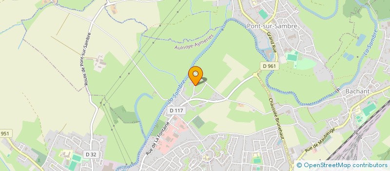 localisation de l'entreprise MONSIEUR CHRISTOPHE DOVERGNE  AULNOYE-AYMERIES