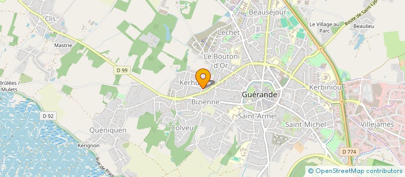 localisation de l'entreprise MONSIEUR CHRISTOPHE DREAN à GUERANDE