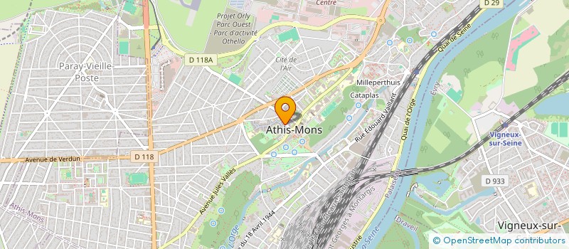 localisation de l'entreprise MONSIEUR CHRISTOPHE DREVO  ATHIS-MONS