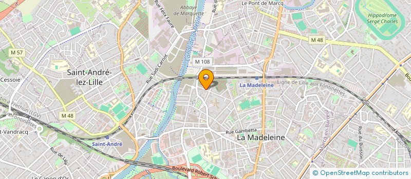 localisation de l'entreprise MONSIEUR CHRISTOPHE DRISS à LA MADELEINE