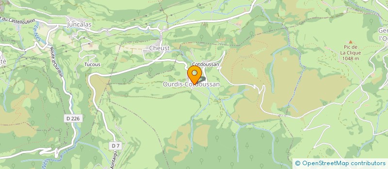 localisation de l'entreprise MONSIEUR CHRISTOPHE DRONIOU  OURDIS-COTDOUSSAN