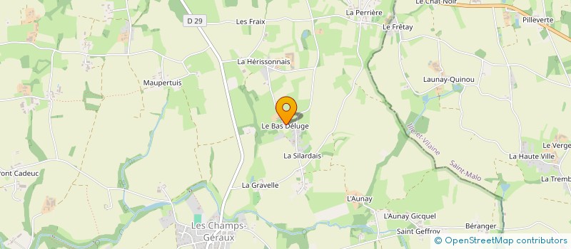 localisation de l'entreprise MONSIEUR CHRISTOPHE DROUET  LES CHAMPS-GERAUX