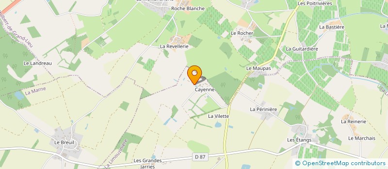 localisation de l'entreprise MONSIEUR CHRISTOPHE DROUET  LA LIMOUZINIERE