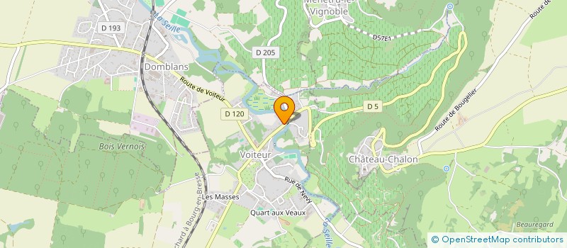 localisation de l'entreprise MONSIEUR CHRISTOPHE DUBANCHET  VOITEUR