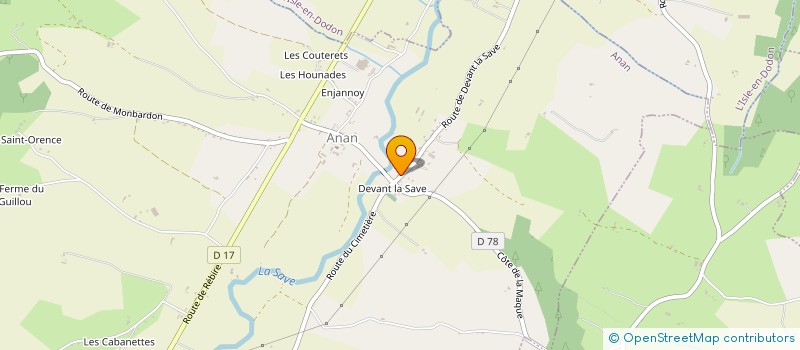 localisation de l'entreprise MONSIEUR CHRISTOPHE DUBECH  ANAN