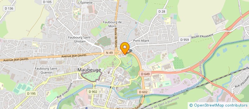 localisation de l'entreprise MONSIEUR CHRISTOPHE DUBOIS à MAUBEUGE