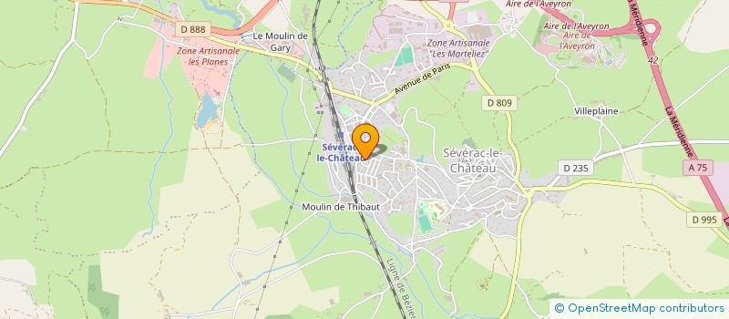 localisation de l'entreprise MONSIEUR CHRISTOPHE DUBOIS  SEVERAC D'AVEYRON