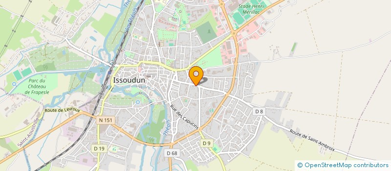 localisation de l'entreprise MONSIEUR CHRISTOPHE DUBOIS à ISSOUDUN