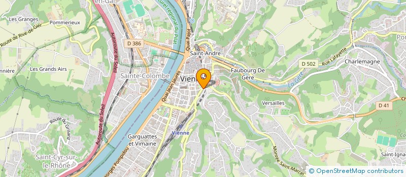 localisation de l'entreprise MONSIEUR CHRISTOPHE DUBOIS  VIENNE