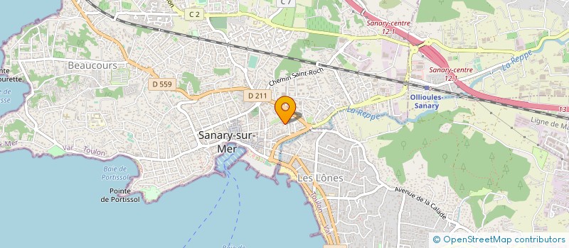 localisation de l'entreprise MONSIEUR CHRISTOPHE DUBOURG  SANARY-SUR-MER