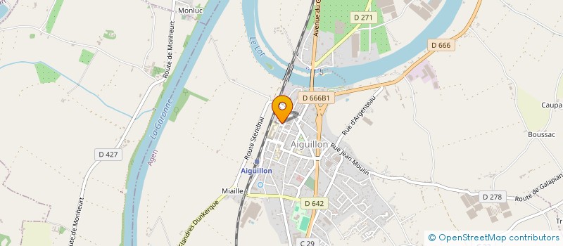 localisation de l'entreprise MONSIEUR CHRISTOPHE DUBOURG  AIGUILLON