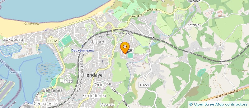 localisation de l'entreprise MONSIEUR CHRISTOPHE DUCALET  HENDAYE