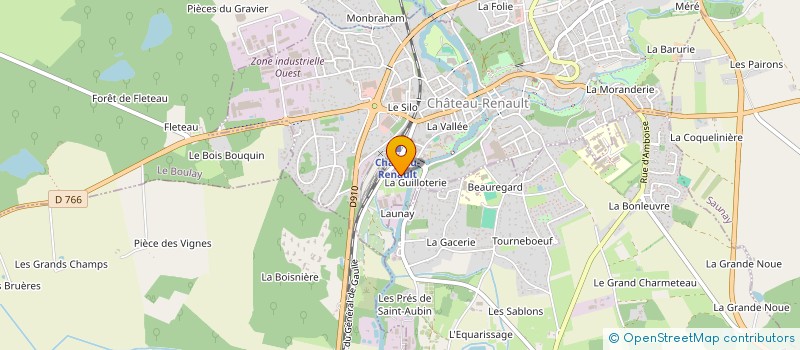 localisation de l'entreprise MONSIEUR CHRISTOPHE DUCONGE à CHATEAU-RENAULT
