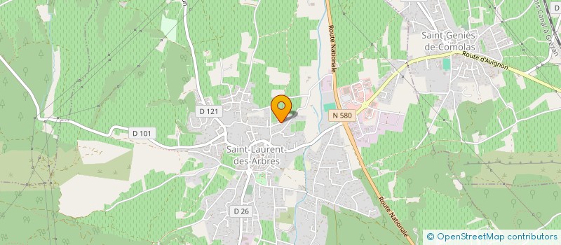 localisation de l'entreprise MONSIEUR CHRISTOPHE DUFAY  SAINT-LAURENT-DES-ARBRES