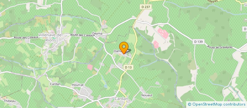 localisation de l'entreprise MONSIEUR CHRISTOPHE DUFOURG  CARDAN