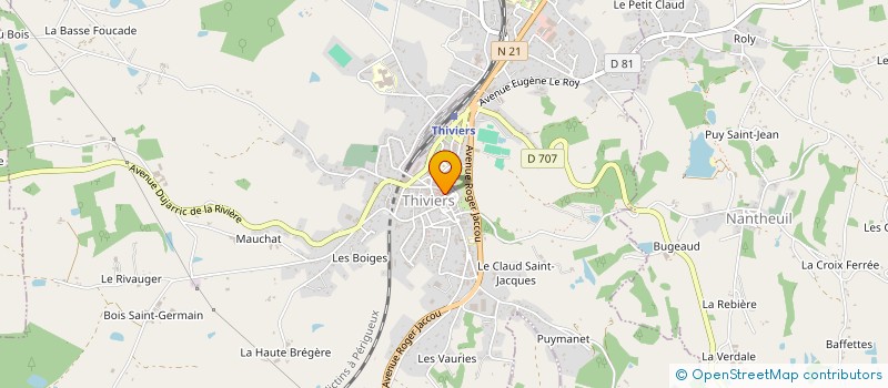 localisation de l'entreprise MONSIEUR CHRISTOPHE DUFRAISSE  THIVIERS