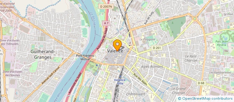localisation de l'entreprise MONSIEUR CHRISTOPHE DUGAND à VALENCE