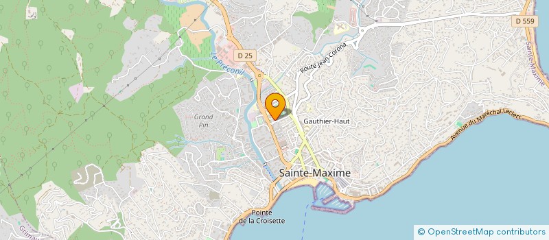 localisation de l'entreprise MONSIEUR CHRISTOPHE DUGUE à SAINTE-MAXIME