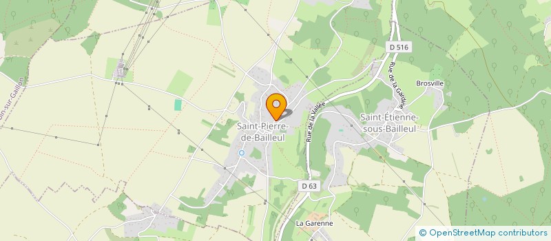 localisation de l'entreprise MONSIEUR CHRISTOPHE DUHAMEAU  SAINT-PIERRE-DE-BAILLEUL