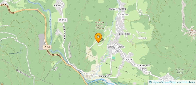 localisation de l'entreprise MONSIEUR CHRISTOPHE DUMAREST  DINGY-SAINT-CLAIR