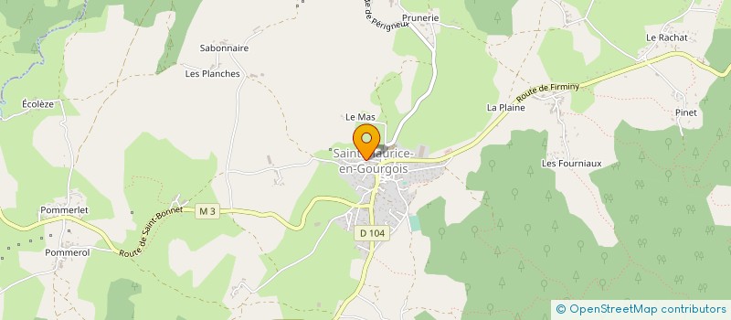 localisation de l'entreprise MONSIEUR CHRISTOPHE DUMOND à SAINT-MAURICE-EN-GOURGOIS