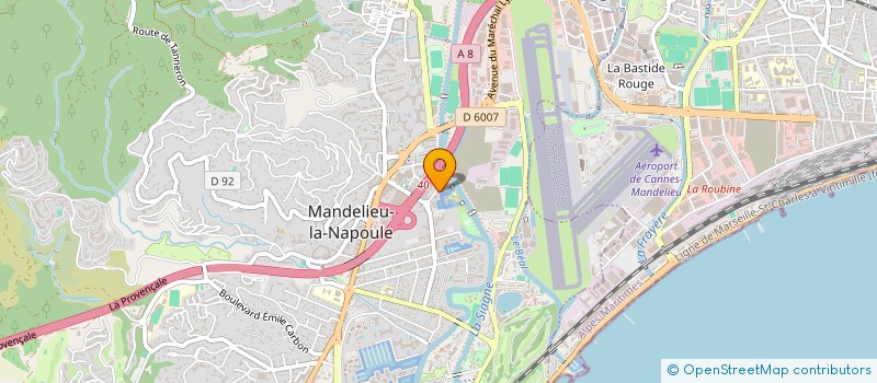 localisation de l'entreprise MONSIEUR CHRISTOPHE DUMOULIN  MANDELIEU-LA-NAPOULE