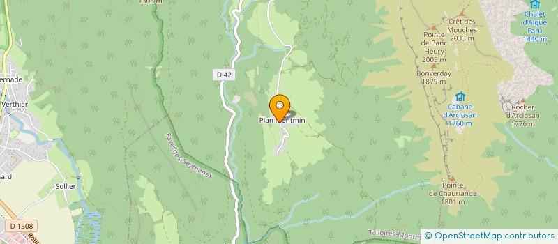 localisation de l'entreprise MONSIEUR CHRISTOPHE DUNOYER  TALLOIRES-MONTMIN