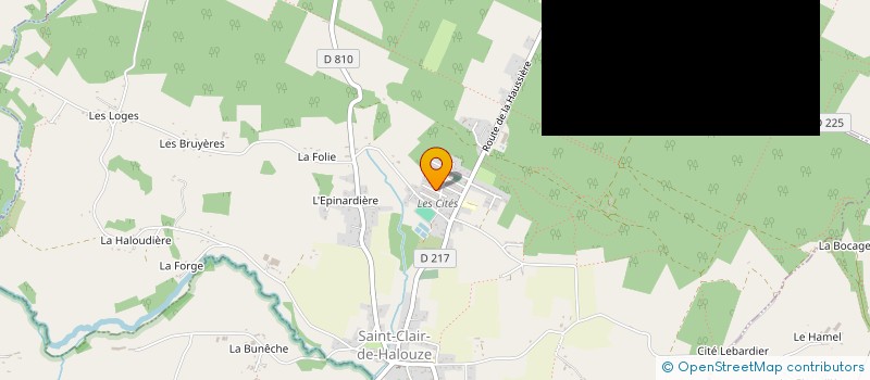 localisation de l'entreprise MONSIEUR CHRISTOPHE DUPONT à SAINT-CLAIR-DE-HALOUZE