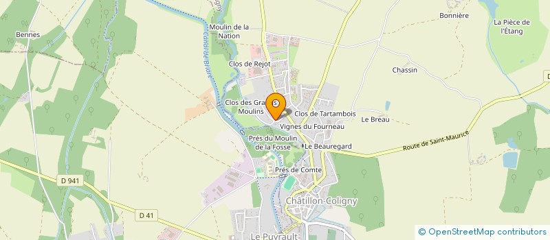 localisation de l'entreprise MONSIEUR CHRISTOPHE DUPOTY  CHATILLON-COLIGNY