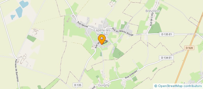 localisation de l'entreprise MONSIEUR CHRISTOPHE DUPRE  CAPELLE-LES-HESDIN