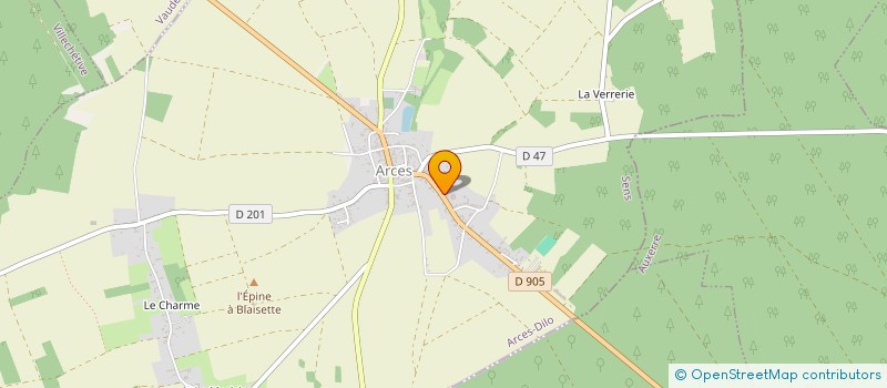 localisation de l'entreprise MONSIEUR CHRISTOPHE DUPUIS  ARCES-DILO