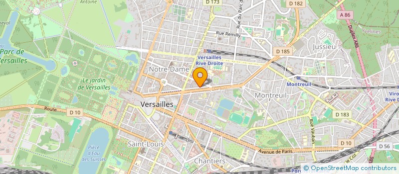 localisation de l'entreprise MONSIEUR CHRISTOPHE DUREPAIRT à VERSAILLES