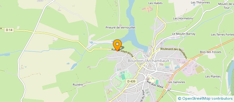 localisation de l'entreprise MONSIEUR CHRISTOPHE DURET à BOURBON L'ARCHAMBAULT