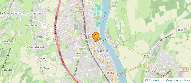 localisation de l'entreprise MONSIEUR CHRISTOPHE DURIAUD  TOURNUS