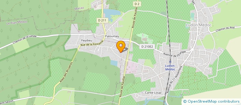 localisation de l'entreprise MONSIEUR CHRISTOPHE DURIEUX à LUDON-MEDOC
