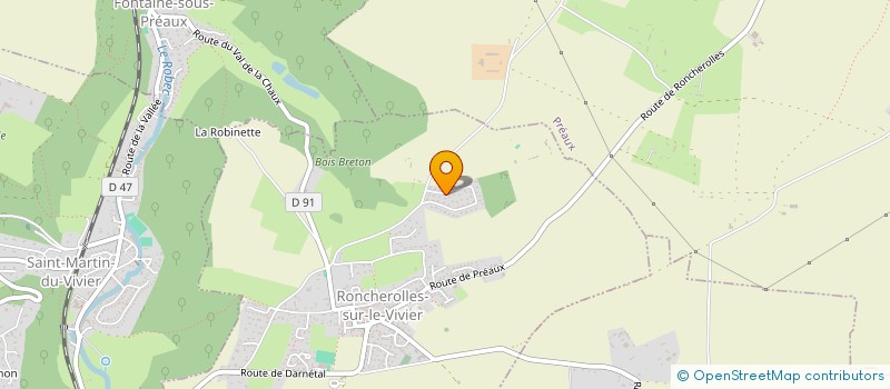 localisation de l'entreprise MONSIEUR CHRISTOPHE DURU  RONCHEROLLES-SUR-LE-VIVIER