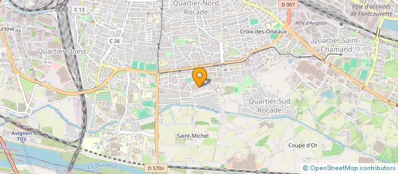 localisation de l'entreprise MONSIEUR CHRISTOPHE DUTAILLY  AVIGNON