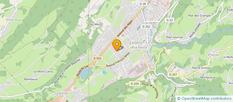 localisation de l'entreprise MONSIEUR CHRISTOPHE DUTHEIL  VALGELON-LA ROCHETTE