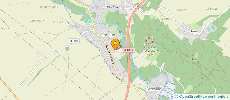 localisation de l'entreprise MONSIEUR CHRISTOPHE DUTRIEUX  COUDUN