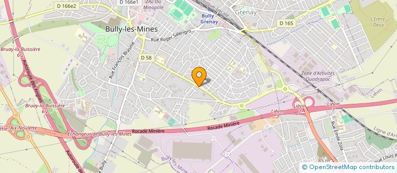 localisation de l'entreprise MONSIEUR CHRISTOPHE DUVERLIE à BULLY-LES-MINES