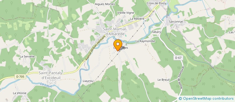 localisation de l'entreprise MONSIEUR CHRISTOPHE DUVERNEUIL  SAINT-MARTIAL-D'ALBAREDE