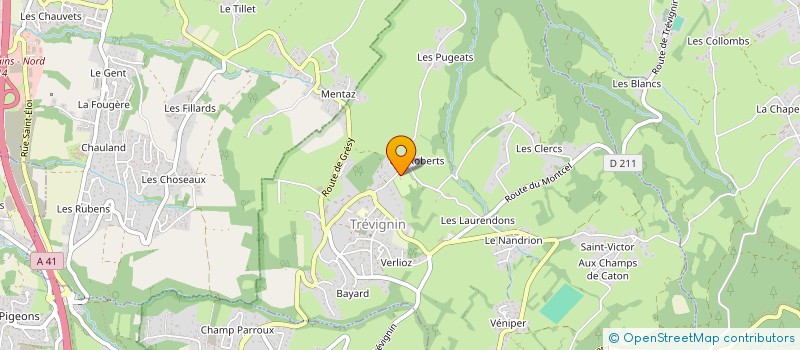 localisation de l'entreprise MONSIEUR CHRISTOPHE DUVIVIER  TREVIGNIN