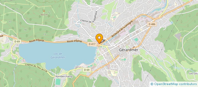 localisation de l'entreprise MONSIEUR CHRISTOPHE DUWELZ  GERARDMER