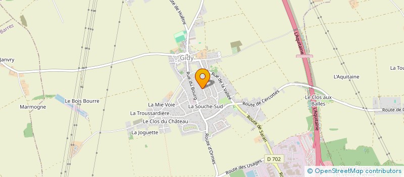 localisation de l'entreprise MONSIEUR CHRISTOPHE DYBAL à GIDY