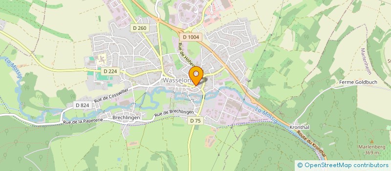 localisation de l'entreprise MONSIEUR CHRISTOPHE EBERHART  WASSELONNE