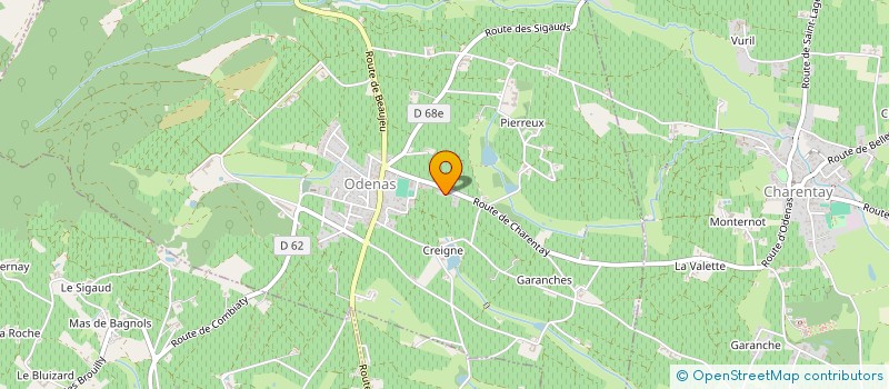 localisation de l'entreprise MONSIEUR CHRISTOPHE ECHALLIER à ODENAS