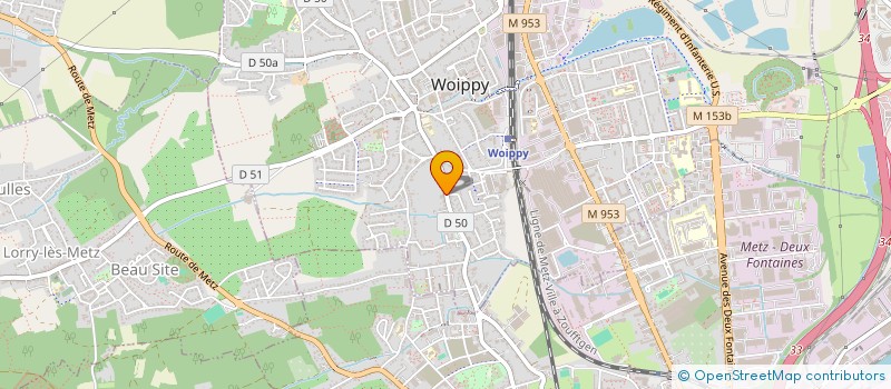 localisation de l'entreprise MONSIEUR CHRISTOPHE EDRICH  WOIPPY