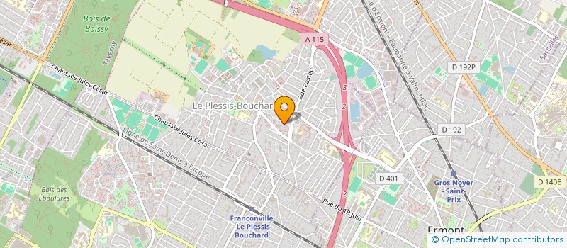 localisation de l'entreprise MONSIEUR CHRISTOPHE EMONNET  LE PLESSIS-BOUCHARD