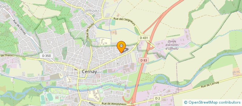 localisation de l'entreprise MONSIEUR CHRISTOPHE ENGASSER  CERNAY