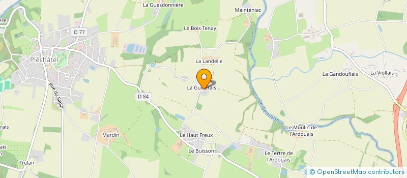 localisation de l'entreprise MONSIEUR CHRISTOPHE ERRARD  BAIN-DE-BRETAGNE